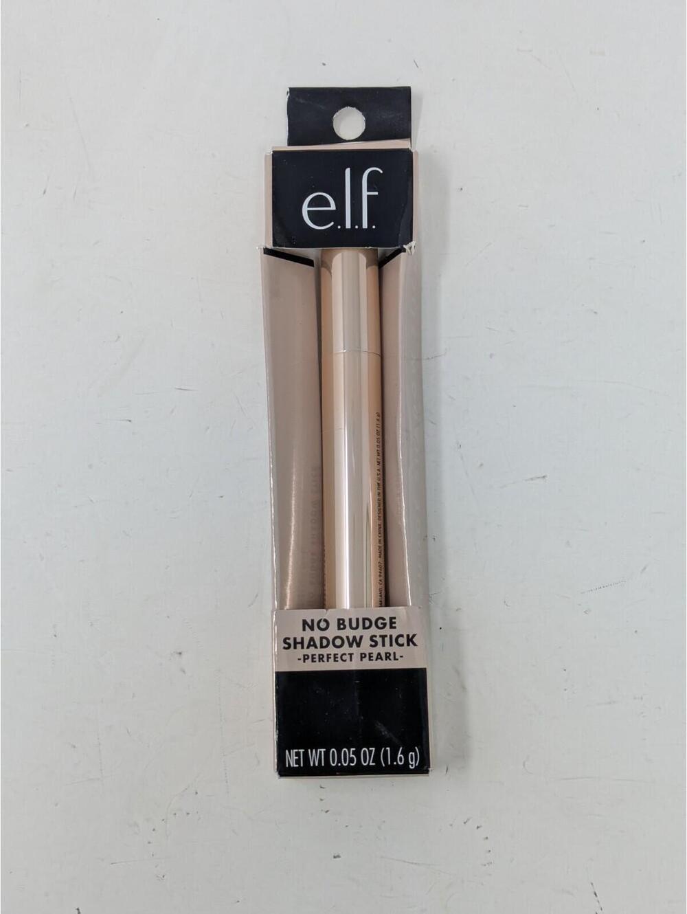e.l.f. No Budge Shadow Stick, Long-Lasting Cream Eyeshadow Stick Perfect Pearl